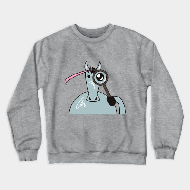 Funny Horse Crewneck Sweatshirt by ShaderM